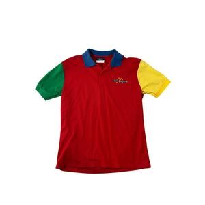 Vintage Crest McDonalds PlayPlace Colorblock Polo shirt Size S